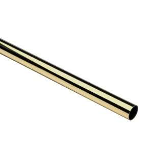  1inch Diameter Tubing, Polished Brass, 4FT, 0.050 