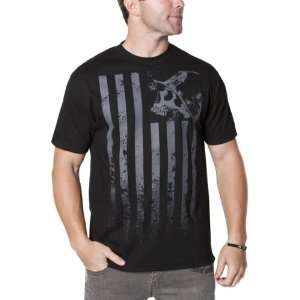 Metal Mulisha Stripes Mens Short Sleeve Sportswear T Shirt/Tee w 