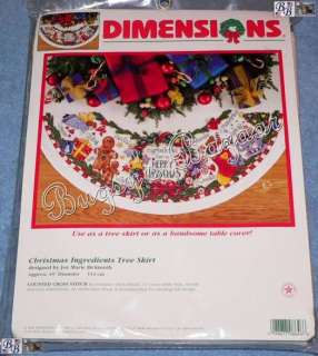 Dimensions CHRISTMAS INGREDIENTS Counted Cross Stitch Christmas Tree 
