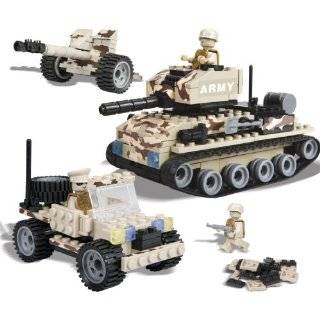 Best Lock Construction Toys Sand Military Play Set, 330 Pieces