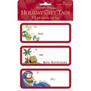  Hawaiian Christmas Gift Tags Mele Kalikimaka Pack: Kitchen 