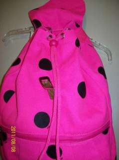 Victorias Secret Love Pink Backpack Pink Polka Dot NWT  
