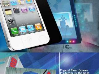   Apple LED Clear Screen Protector Only For White Color Iphone 4S  