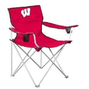  Wisconsin Badgers NCAA Deluxe Folding Chair: Sports 