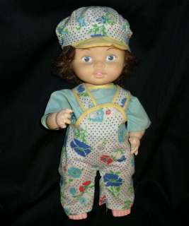   DOLL CO GIRL 1974 ORIGINAL OUTFIT & HAT BROWN HAIR BLUE EYES  