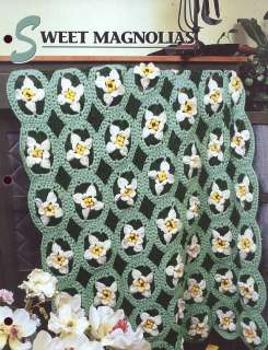 Sweet Magnolias Afghan Annies Crochet NEW PATTERN  