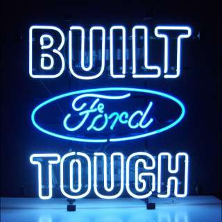 FORD AMERICAN AUTO BUILT FORD TOUGH NEON SIGN / LIGHT  