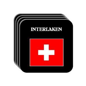  Switzerland   INTERLAKEN Set of 4 Mini Mousepad Coasters 