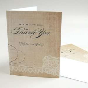    Vintage Lace Thank You Card   Package of 24