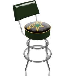  NHL Dallas Stars Padded Bar Stool with Back Everything 