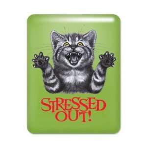 iPad Case Key Lime Stressed Out Cat 