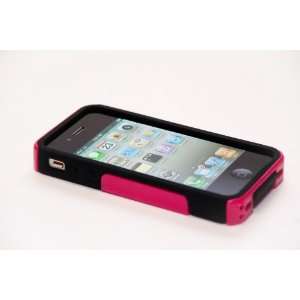  iPhone 4s Pink Dual Guard Case + Screen Protective Film 
