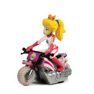   Mario Kart Wii Pull Back Racers   1.5 Princess Peach On Bike: Toys