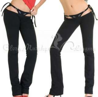 Low waist Party Legging Bikini Strech Pants Black XW101  