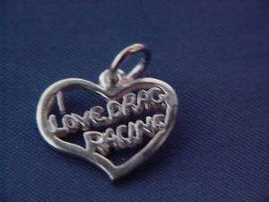 LOVE DRAG RACING nhra charm auto Racing Jewelry  