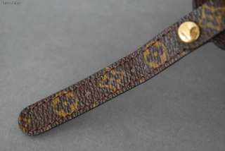 Authentic Louis Vuitton Monogram Bracelet Cat Dog Collar w/ Dust bag 