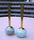 Vintage Delft Holland Vases Incense Holders: Painted Marbled Pottery 