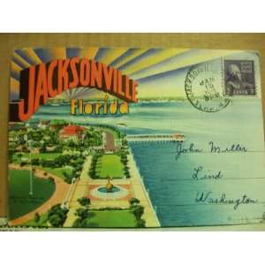 Jacksonville, Florida Postcard Photo Booklet, 1945