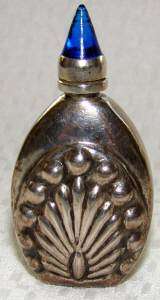 RARE miniature SOLID STERLING SILVER~SCENT/PERFUME BOTTLE~VINTAGE 