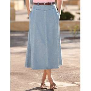  Vintage Denim Prairie Skirt This long denim prairie skirt 