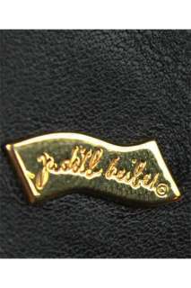 GORGEOUS JUDITH LEIBER Vintage Black Reptile Cabochon Wallet & Coin 
