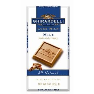 Ghirardelli Chocolate Luxe Milk Bar, Milk Chocolate, 3 Ounce Bars 