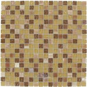  Optimal tile   5/8 x 5/8 glass and onyx mosaic in ginger 