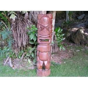  OUTDOOR TIKI MASK TOTEM 39   HAND CARVED IN HAWAII: Home 