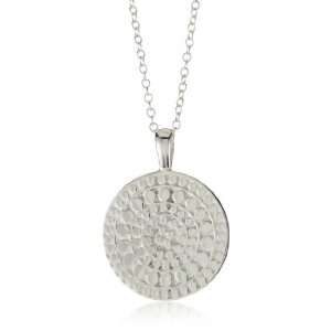 Anna Beck Designs Lombok Divided Medallion Sterling Silver Necklace 