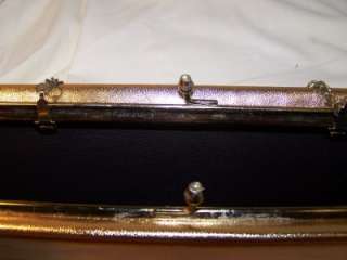 Vintage Purse Pocketbook Gold Hand Bag Evening Wear Accessories Purses 