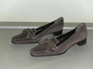 PRADA Brown Suede Shoes Heels Italian size 39/U.S. 8.5 NEW  