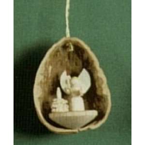  Miniature Angel in Walnut Shell Christmas Ornament