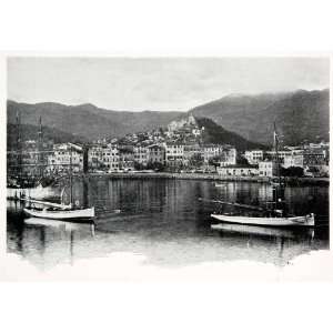   Ligurian Coast Mediterranean   Original Halftone Print