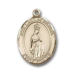  12K Gold Filled Our Lady of Fatima Medal: Jewelry