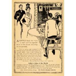  1901 Vintage Ad Libbys Luncheon Soups Meats Antique 