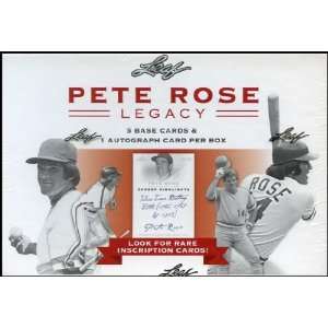 2011 Leaf Pete Rose Legacy Baseball Hobby Box: Sports 