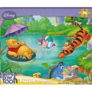  Disney Winnie the Pooh 24 Piece Jigsaw Puzzle (Summer Fun 