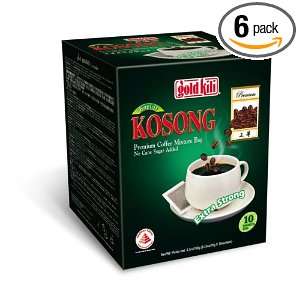 Gold Kili Kopi O Kosong ( Coffee Bag ) 10 Sachets, 3.5 Ounce (Pack of 
