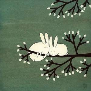  Kristiana Parn   Rabbits On Marshmallow Tree Canvas: Home 