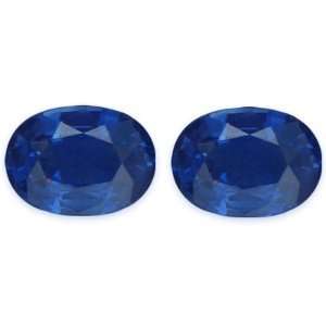  2.03 Carat Loose Sapphires Oval Cut Pair Jewelry