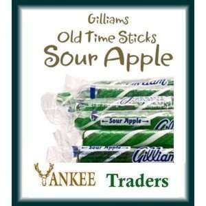 Gilliams Sour Apple Candy Sticks   24 Grocery & Gourmet Food