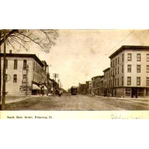   South Main Street, Princeton, Illinois PREMIUM POSTCARD PRINT [HR0294