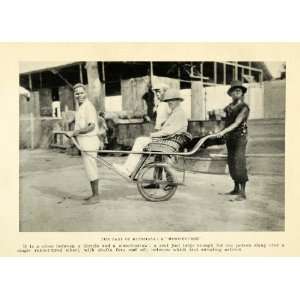  1925 Print Taxi Kinshasa Native Africa Congo Bicycle 
