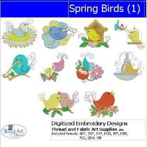  Digitized Embroidery Designs   Spring Birds(1): Arts 