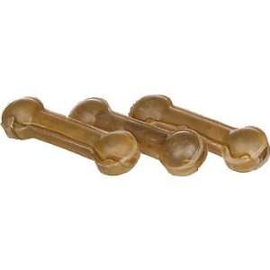   Natural Compressed Dog Rawhide Dumbbells, 6 Length