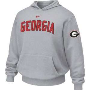 Georgia Bulldogs Nike Youth Team Wordmark Pull Over Hooded Sweatshirt