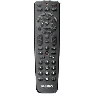 Philips SRP2003/27 Universal 3 In 1 Remote Control for TV and DVD with 