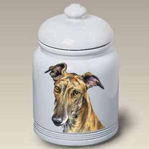 Greyhound Dog Cookie Jar by Barbara Van Vliet