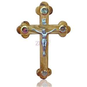  28cm Wall Orthodox Cross With Elements 