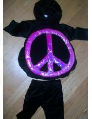 Peace Love, 2 Pc, Girl Halloween Dress up Costume, Size Baby Toddler 6 